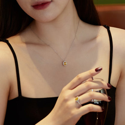 [ELAN LUXE]Delicate Unique Oval Cut Daily Earrings