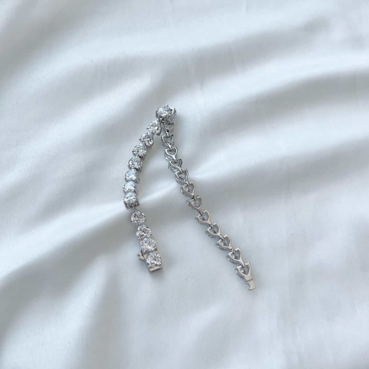 [ELAN LUXE]0.75 Carat Elegant Romantic Heart Shape Lover Bracelet