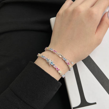 [ELAN LUXE]Ornate Sparkling Multi Cut Party Bracelet