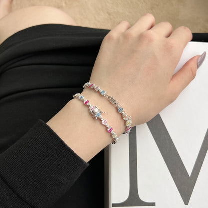 [ELAN LUXE]Radiant Water Drop Shape Daily Bracelet