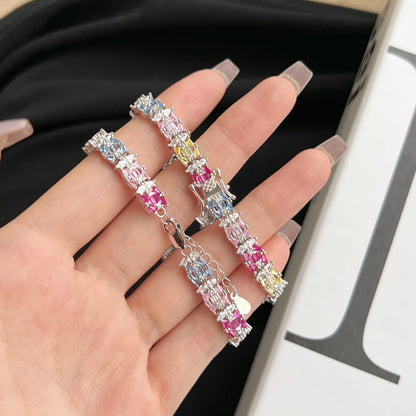 [ELAN LUXE]Delicate Colorful Multi Cut Party Bracelet