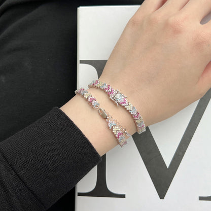 [ELAN LUXE]Ornate Sparkling Round Cut Party Bracelet