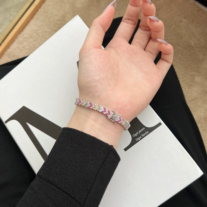 [ELAN LUXE]Ornate Sparkling Round Cut Party Bracelet