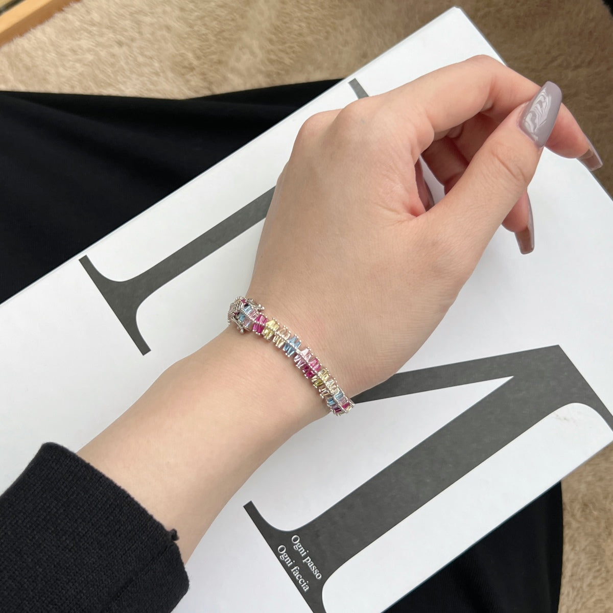 [ELAN LUXE]Sparkling Exquisite Multi Cut Party Bracelet