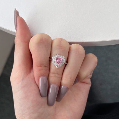 [ELAN LUXE]Delicate Ebullient Heart Shape Wedding Ring