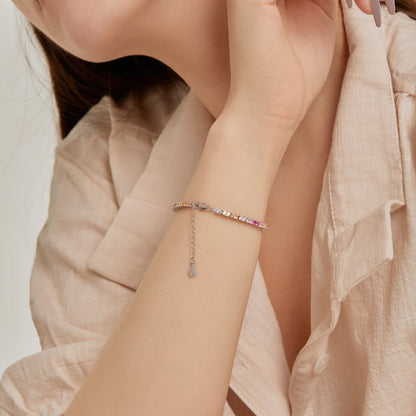 [ELAN LUXE]Delicate Romantic Heart Shape Lover Bracelet
