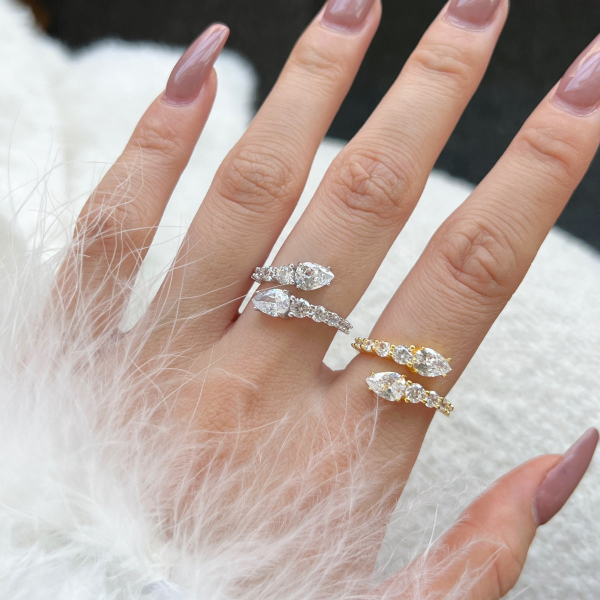 [ELAN LUXE]Delicate Lively Snake Shape Daily Ring