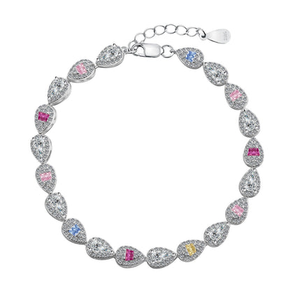 [ELAN LUXE]0.25 Carat Radiant Water Drop Shape Daily Bracelet