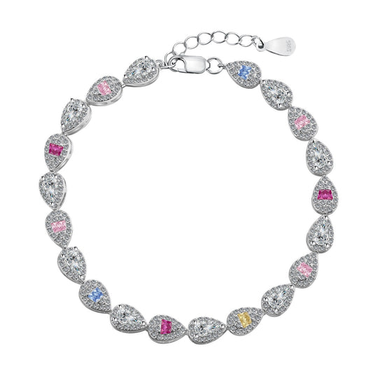 [ELAN LUXE]0.25 Carat Radiant Water Drop Shape Daily Bracelet
