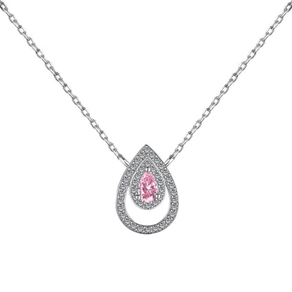 [ELAN LUXE]Sparkling Pear Cut Necklace