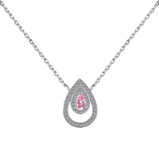 [ELAN LUXE]Sparkling Pear Cut Necklace