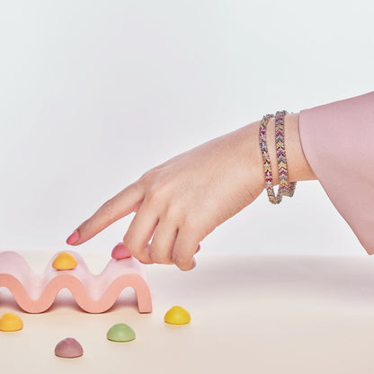 [ELAN LUXE]Radiant Colorful Emerald Cut Party Bracelet