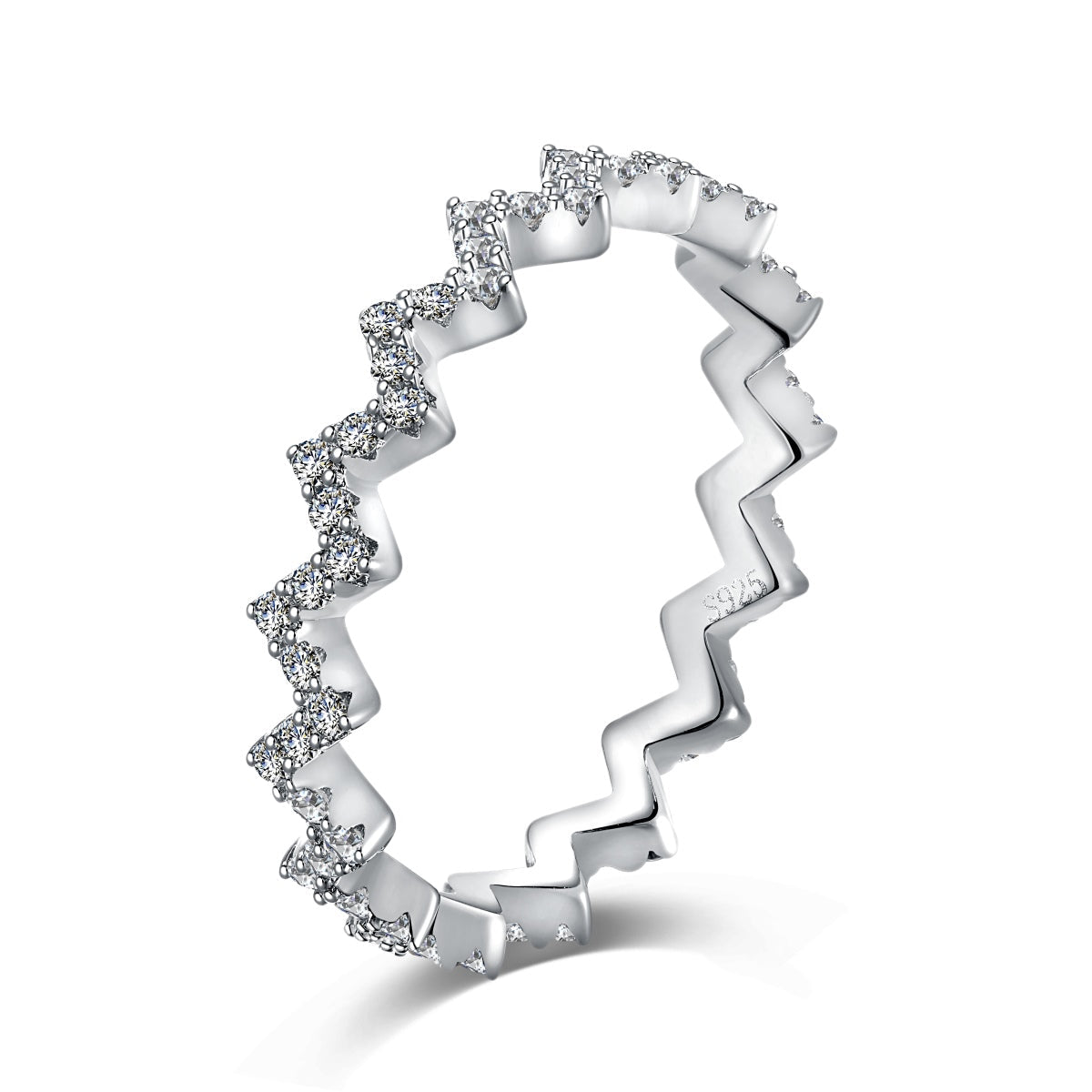 [ELAN LUXE]Delicate Enchanting Wave Shape Daily Ring