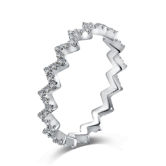 [ELAN LUXE]Delicate Enchanting Wave Shape Daily Ring