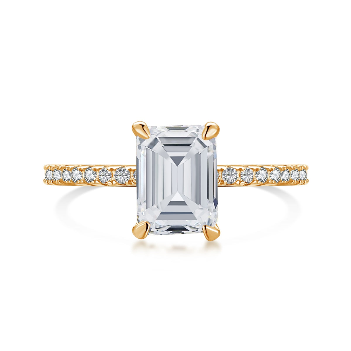 [ELAN LUXE]2.0 Carat Scintillating Ornate Radiant Cut Party Ring
