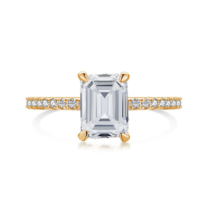 [ELAN LUXE]2.0 Carat Scintillating Ornate Radiant Cut Party Ring