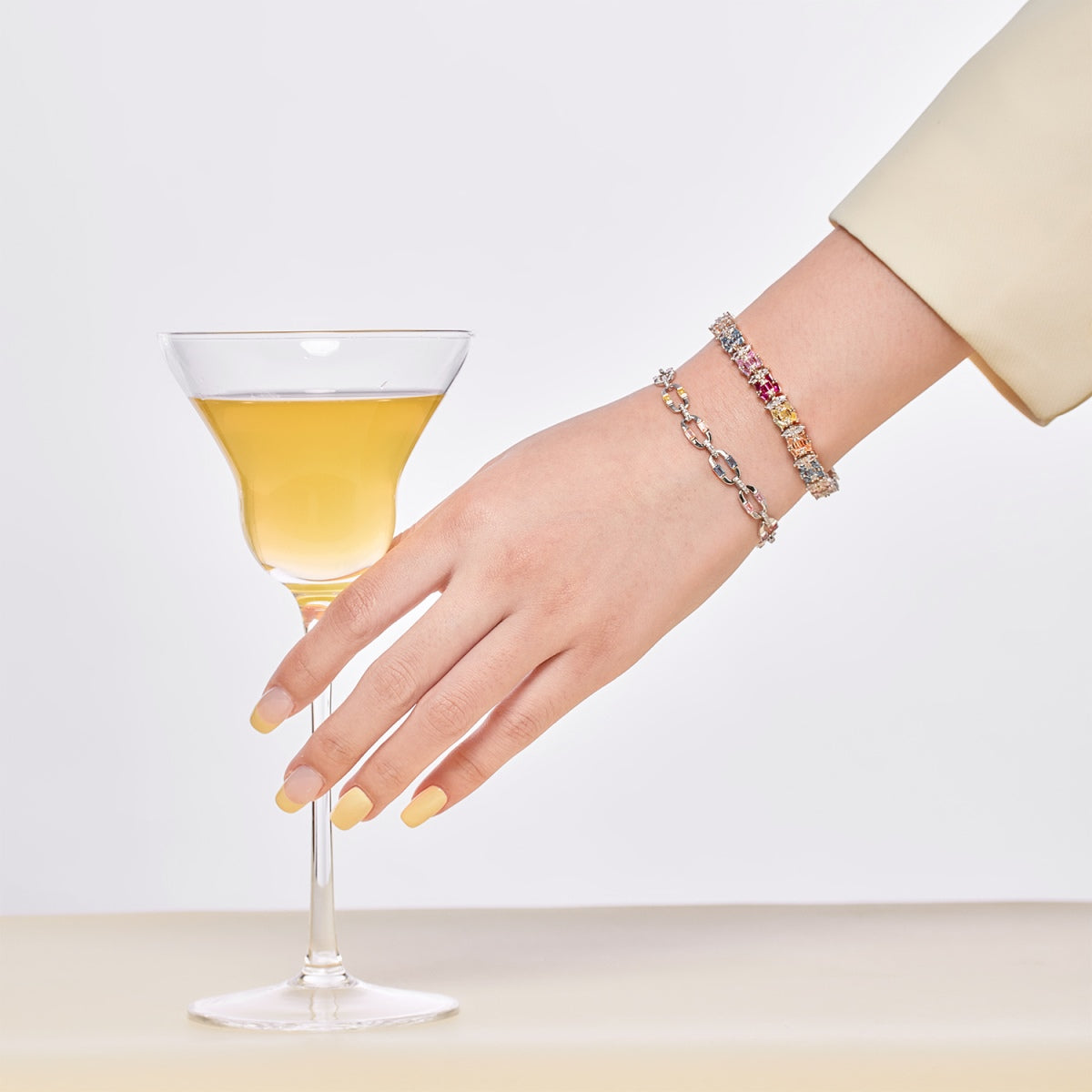 [ELAN LUXE]Dazzling Colorful Daily Bracelet