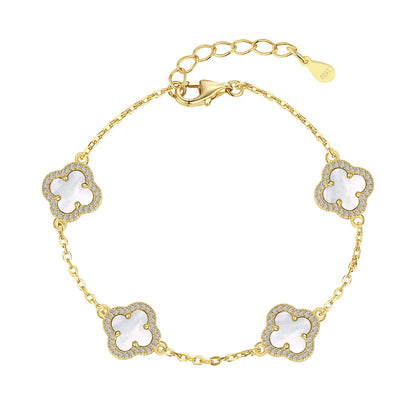 [ELAN LUXE]Four-Leaf Clover Exquisite Bracelet