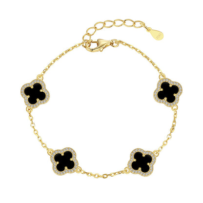 [ELAN LUXE]Four-Leaf Clover Exquisite Bracelet