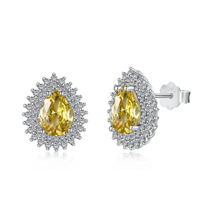 [ELAN LUXE]Delicate Gorgeous Pear Cut Daily Earrings