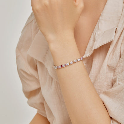 [ELAN LUXE]Radiant Colorful Round Shape Daily Bracelet