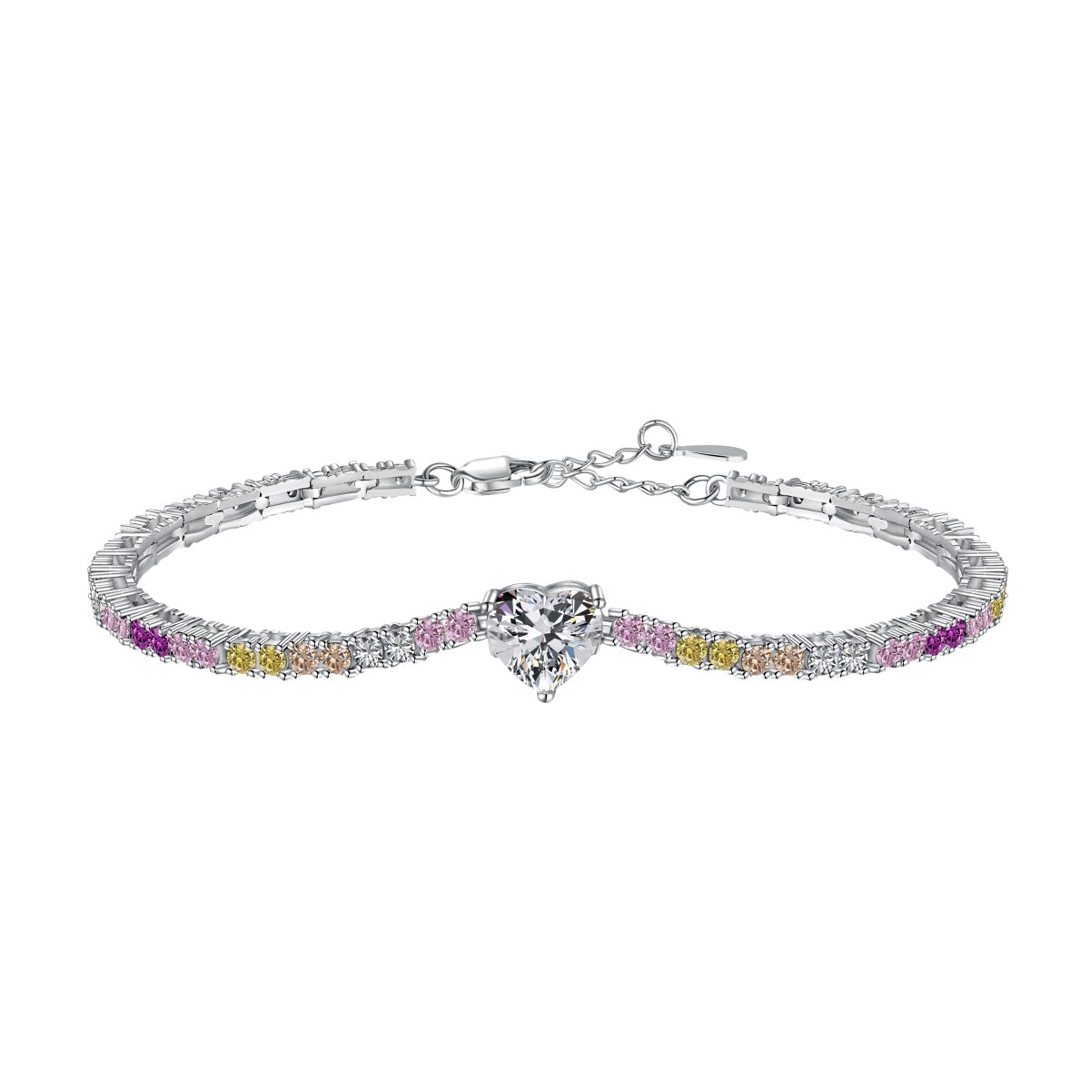 [ELAN LUXE]Delicate Romantic Heart Shape Lover Bracelet