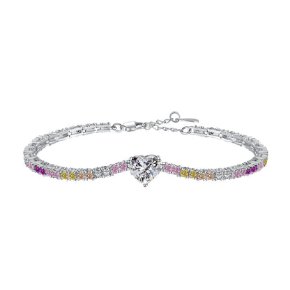 [ELAN LUXE]Delicate Romantic Heart Shape Lover Bracelet