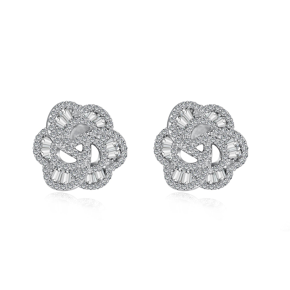 [ELAN LUXE]Exquisite Flower Shape Daily Earrings