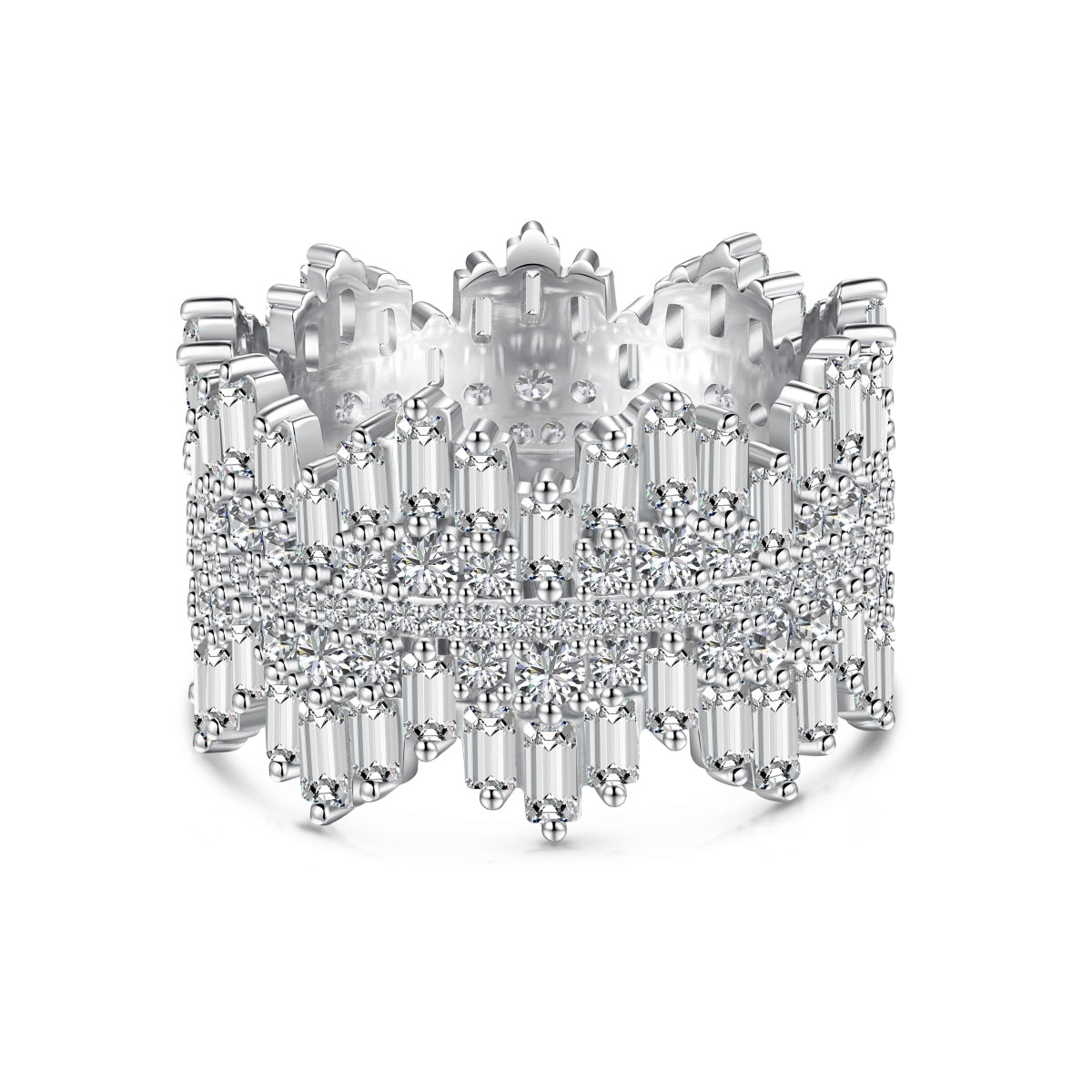 [ELAN LUXE]Luxurious Colorful Radiant Cut Daily Ring