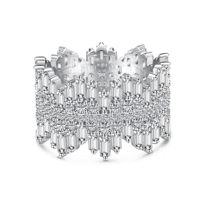 [ELAN LUXE]Luxurious Colorful Radiant Cut Daily Ring