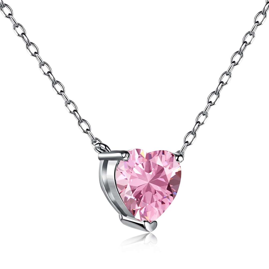 [ELAN LUXE]Heart Shape Main Stone Pendant Collarbone Necklace