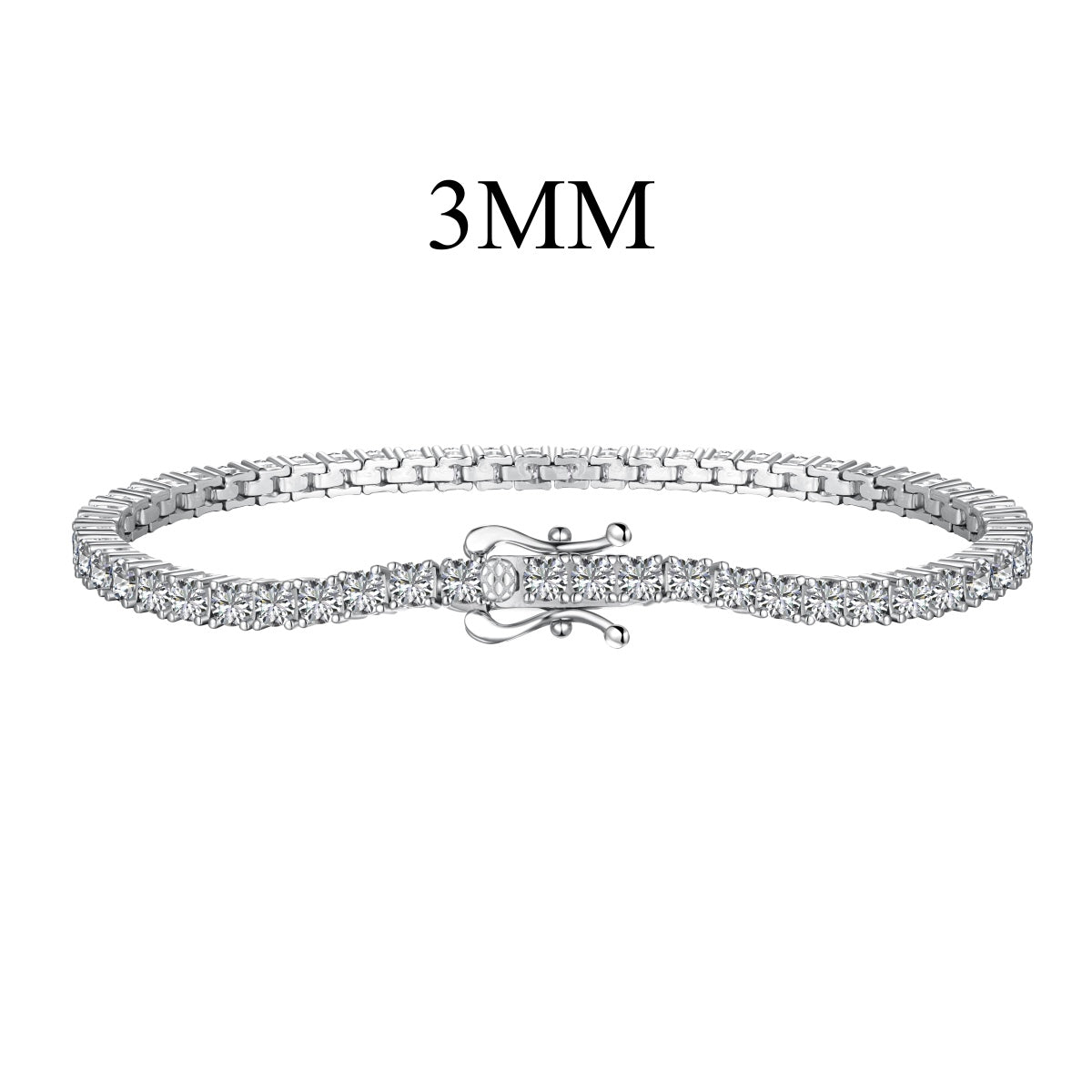 [ELAN LUXE]Dainty Charming Round Cut Tennis Bracelet