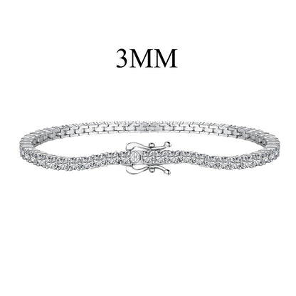 [ELAN LUXE]Dainty Charming Round Cut Tennis Bracelet