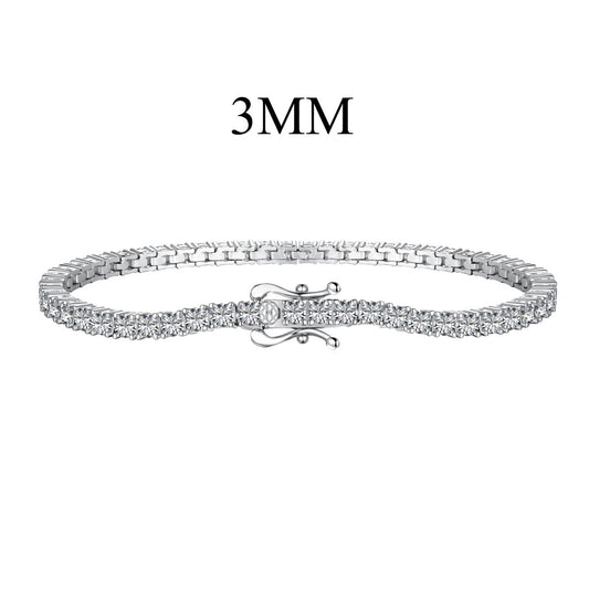 [ELAN LUXE]Dainty Charming Round Cut Tennis Bracelet