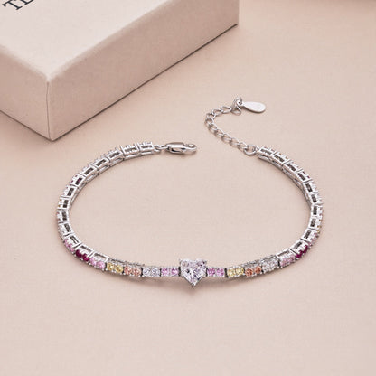 [ELAN LUXE]Delicate Romantic Heart Shape Lover Bracelet