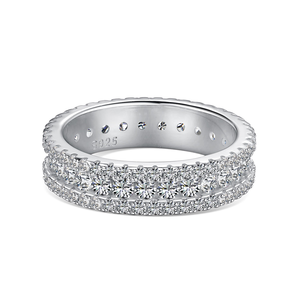 [ELAN LUXE]Delicate Colorful Round Cut Daily Ring