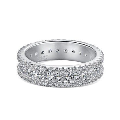 [ELAN LUXE]Delicate Colorful Round Cut Daily Ring
