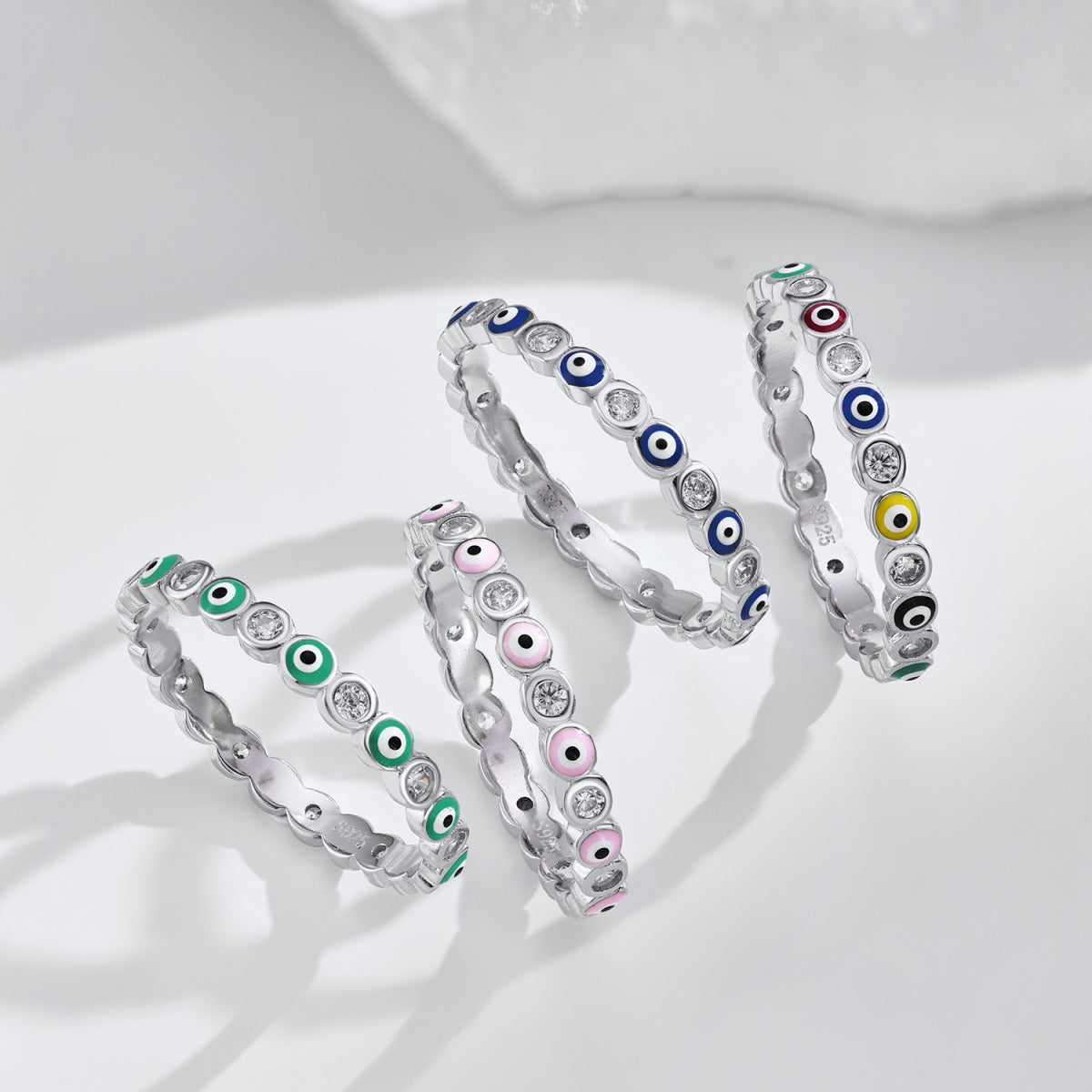 [ELAN LUXE]Sparkling Vibrant Round Shape Daily Ring