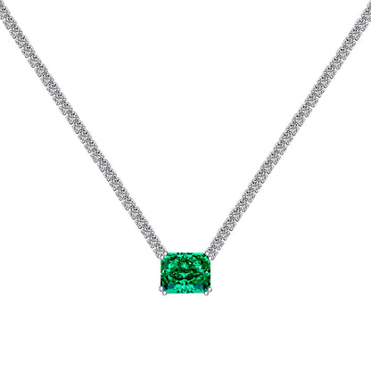 [ELAN LUXE]4.0 Carat Elegant Radiant Cut Necklace