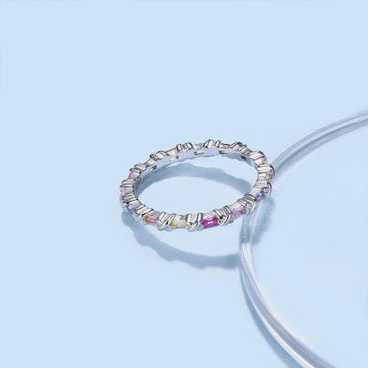 [ELAN LUXE]Charming Colorful Round Cut Daily Ring