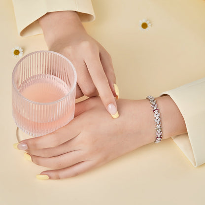 [ELAN LUXE]Dainty Exquisite Flower Shape Daily Bracelet