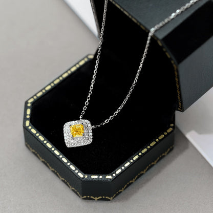 [ELAN LUXE]Sparkling Asscher Cut Necklace