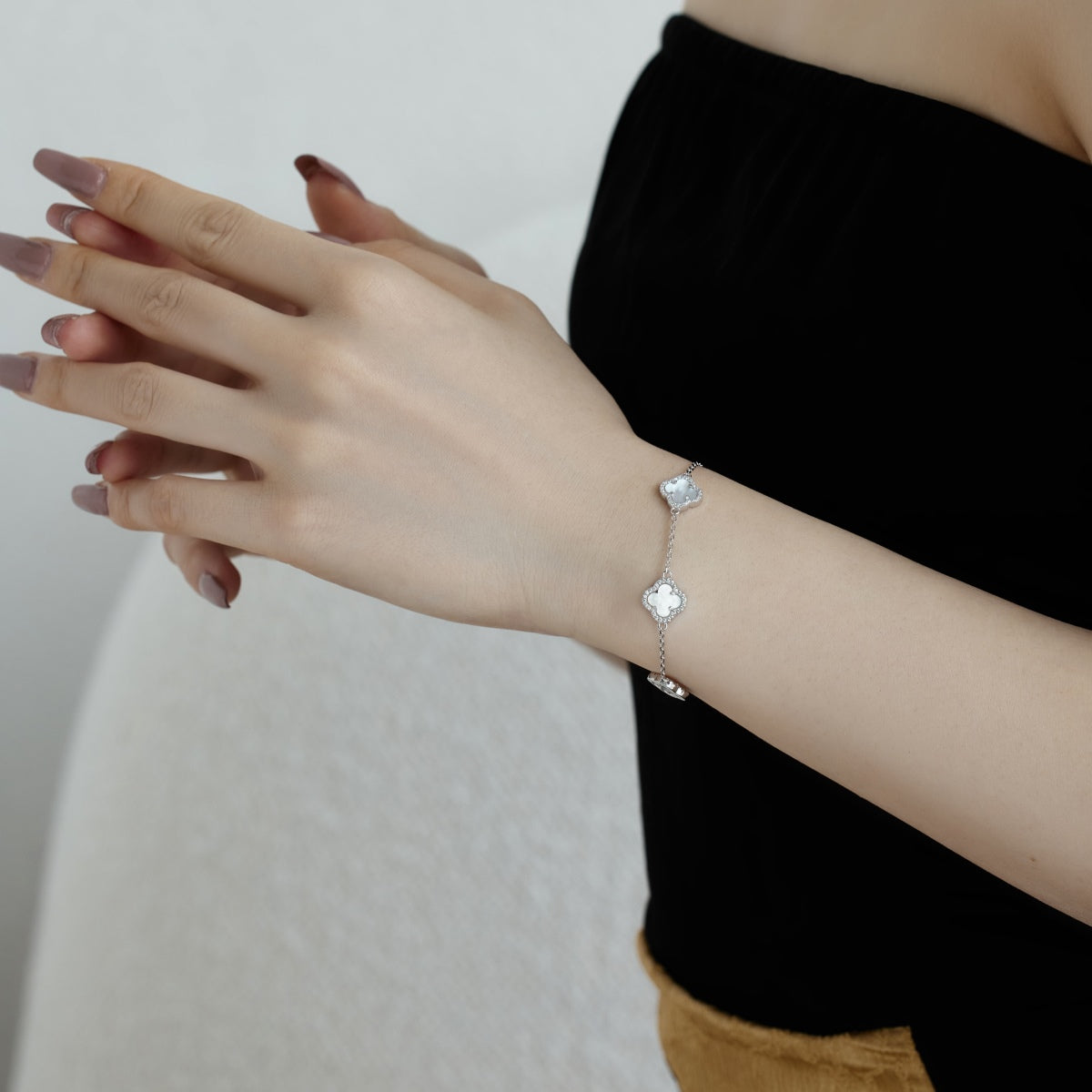 [ELAN LUXE]Four-Leaf Clover Exquisite Bracelet