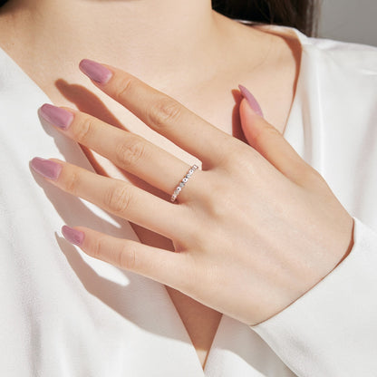 [ELAN LUXE]Sparkling Vibrant Round Shape Daily Ring
