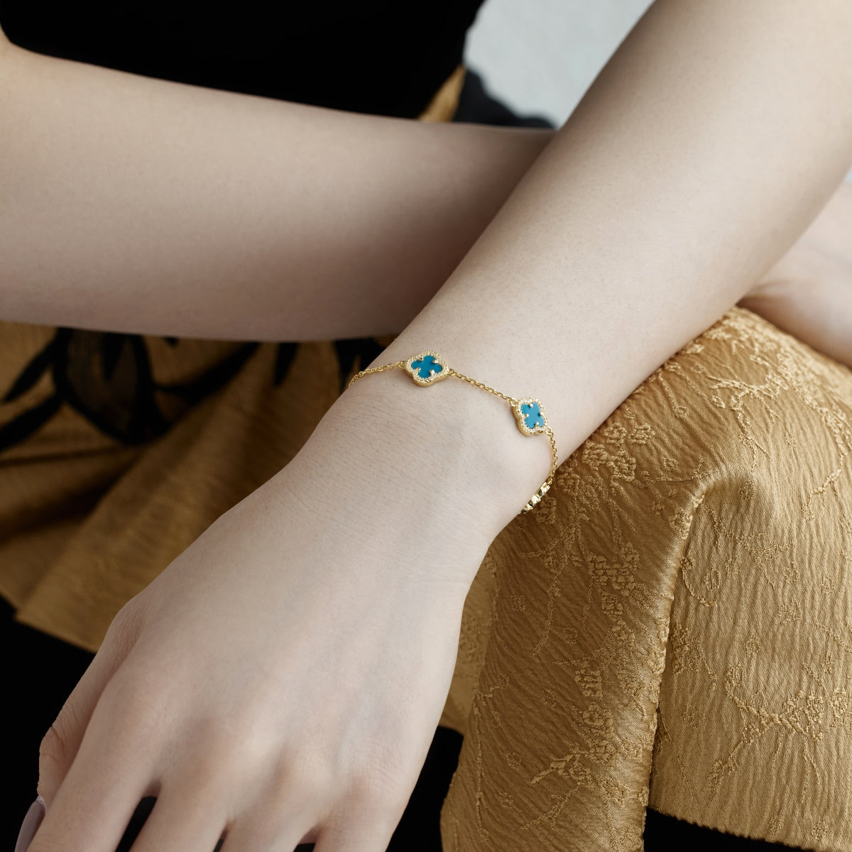 [ELAN LUXE]Four-Leaf Clover Exquisite Bracelet