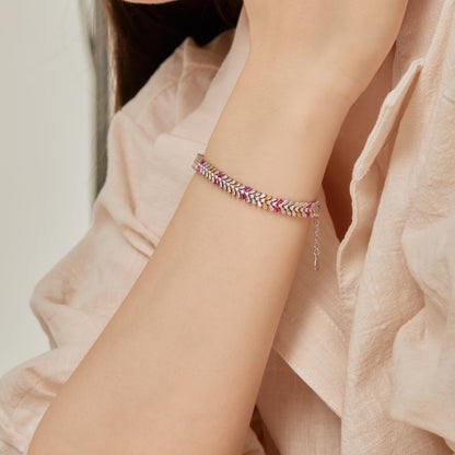 [ELAN LUXE]Dainty Radiant Emerald Cut Daily Bracelet