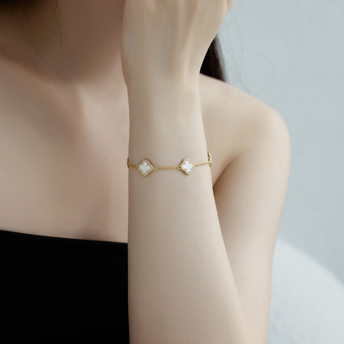 [ELAN LUXE]Four-Leaf Clover Exquisite Bracelet