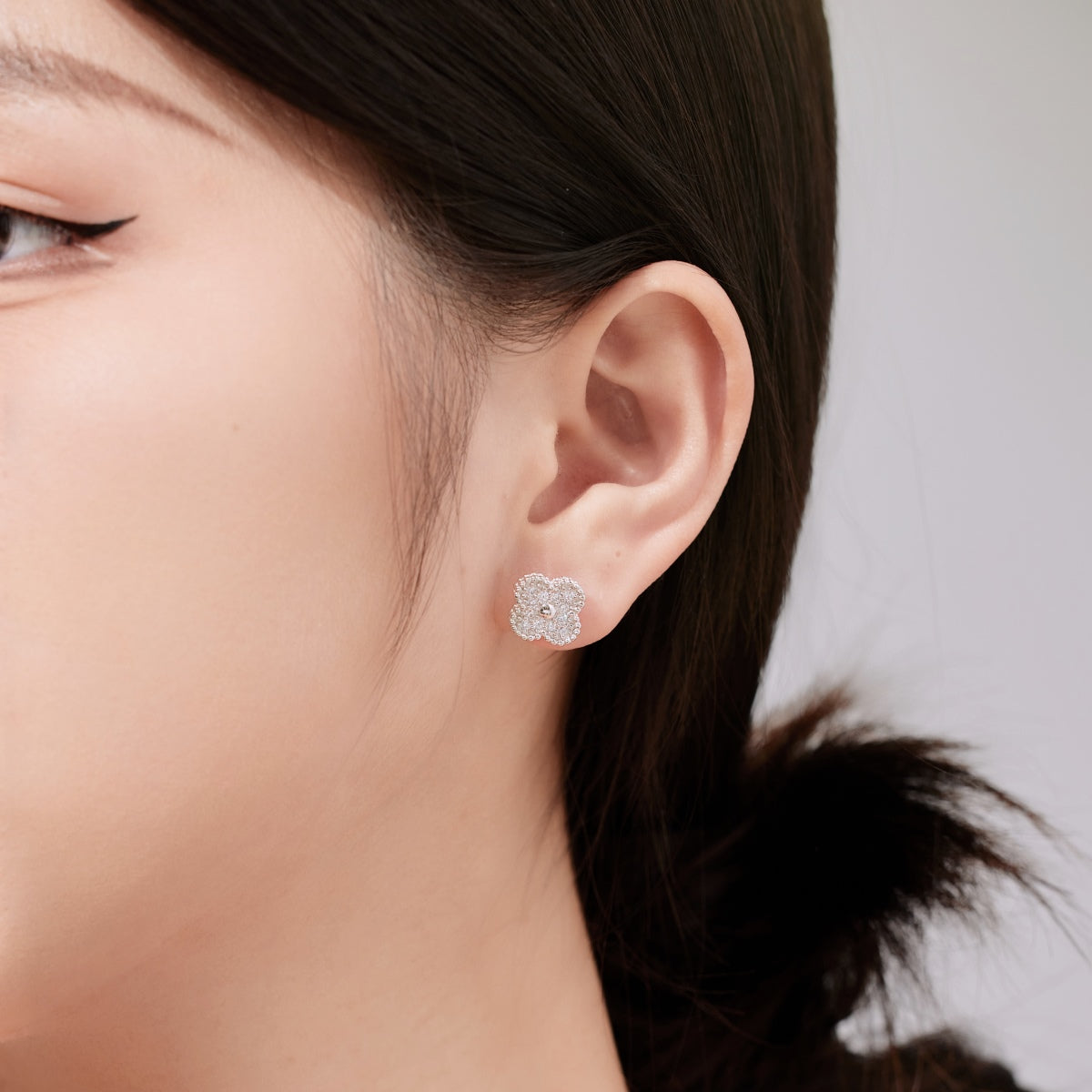 [ELAN LUXE]Four Leaf Clover Fashion Earrings