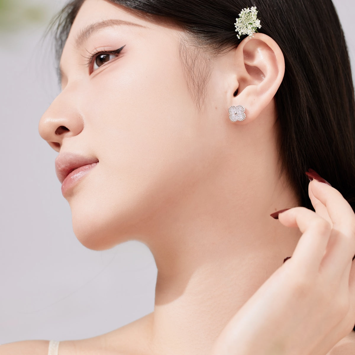 [ELAN LUXE]Four Leaf Clover Fashion Earrings