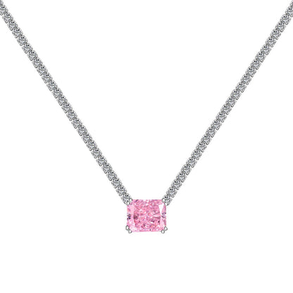 [ELAN LUXE]4.0 Carat Elegant Radiant Cut Necklace